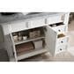 James Martin Vanities Brookfield 48" Single Bathroom Vanity in Bright White with 3 cm Carrara White Marble Top and Rectangle Sink, , large