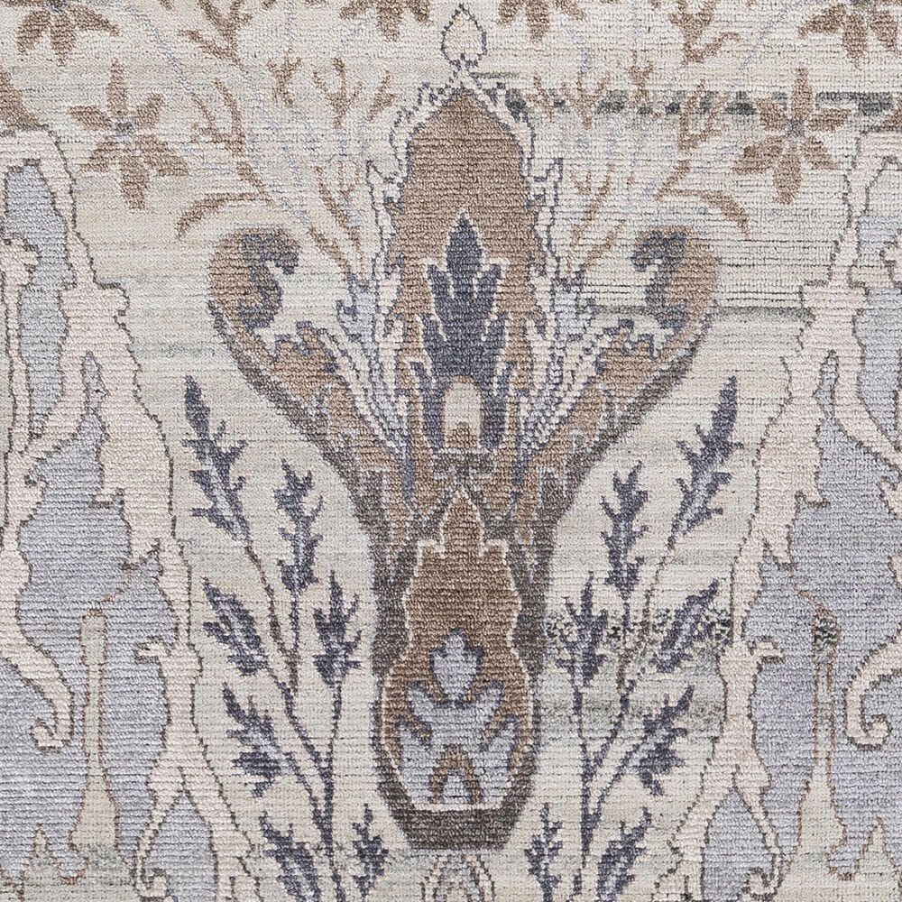 Surya Kushal 6&#39; x 9&#39; Silver Gray, Off White, Gray, Taupe and Ivory Area Rug, , large