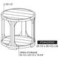 Fallridge Balam 1-Shelf End Table in Stained Dark, , large