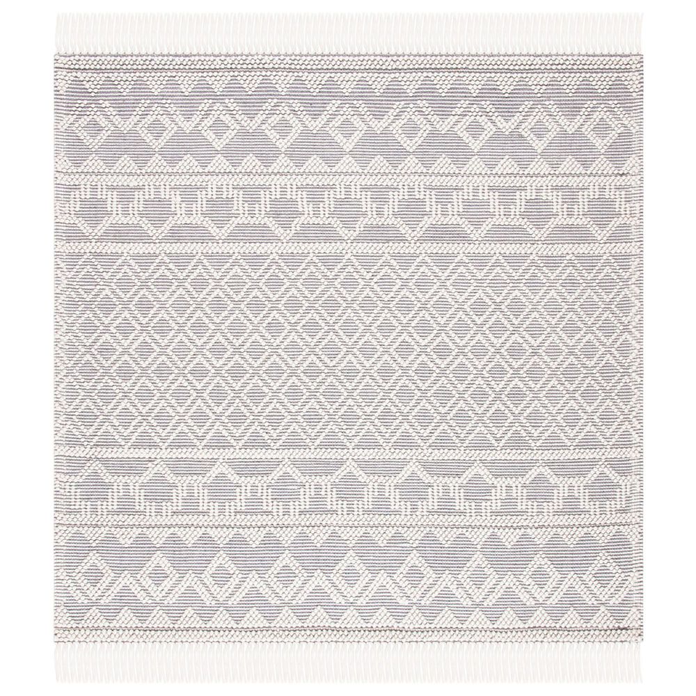 Safavieh Natura NAT351A 8" Square Ivory and Grey Area Rug, , large