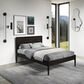 Forest Grove Mid Center Full Platform Bed in Urban Walnut, , large