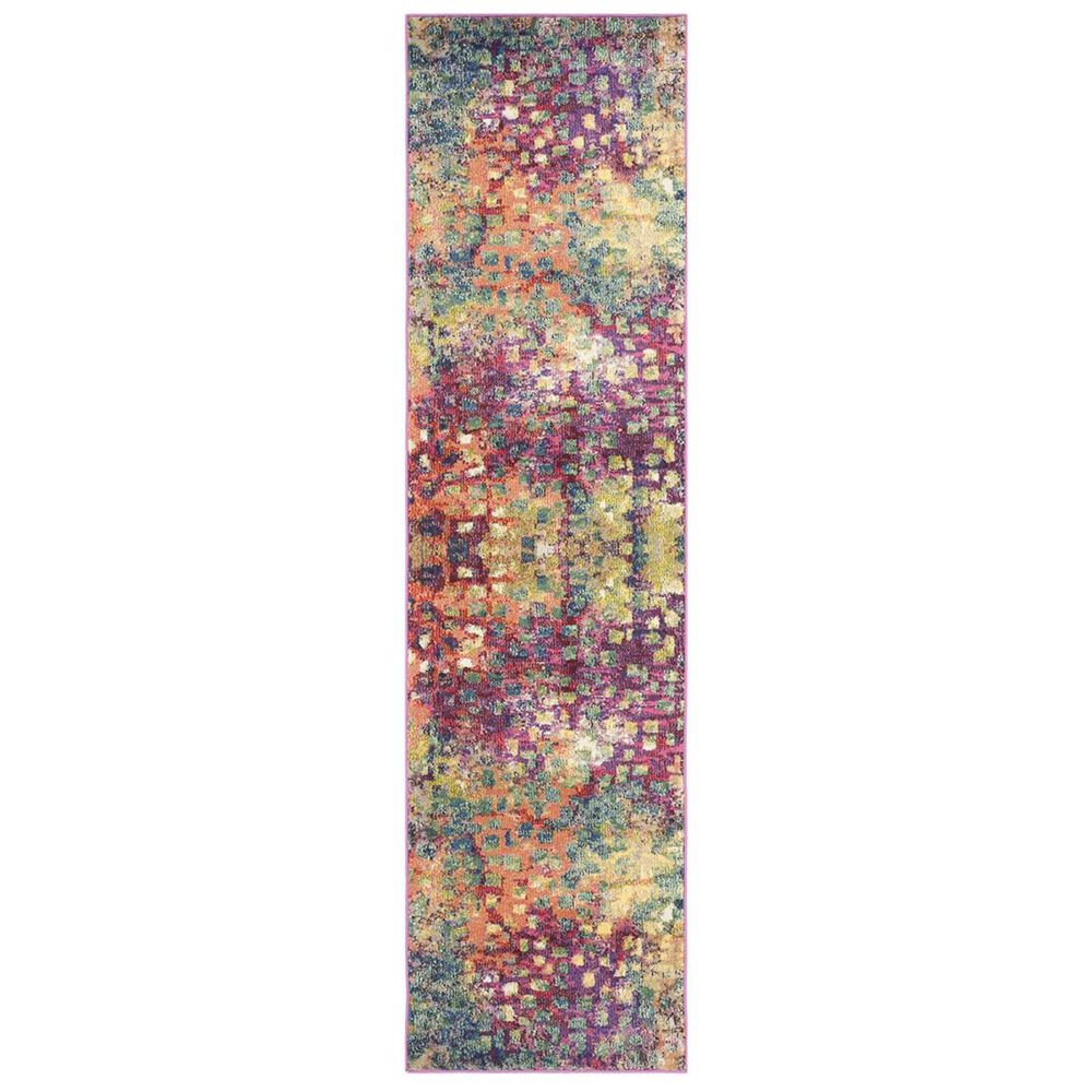 Safavieh Monaco MNC225D-28 2&#39;2&quot; x 8&#39; Pink/Multi Runner, , large