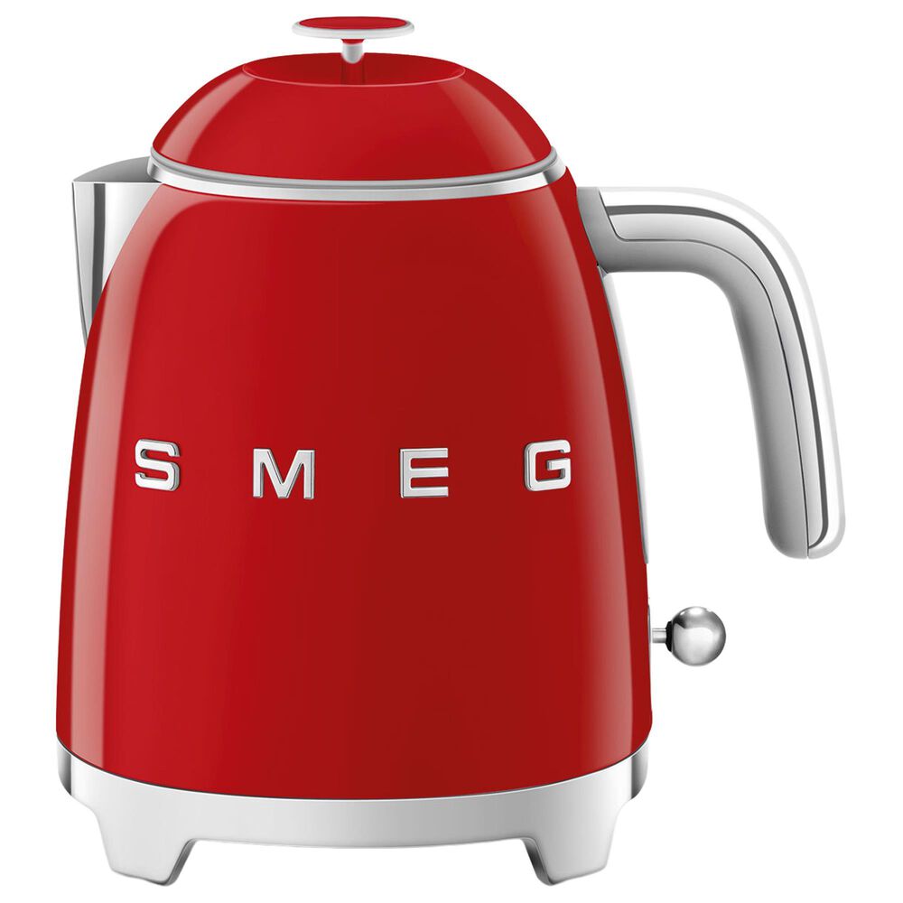 Smeg 3-Cup Stainless Steel Retro Style Mini Electric Kettle in Red, , large