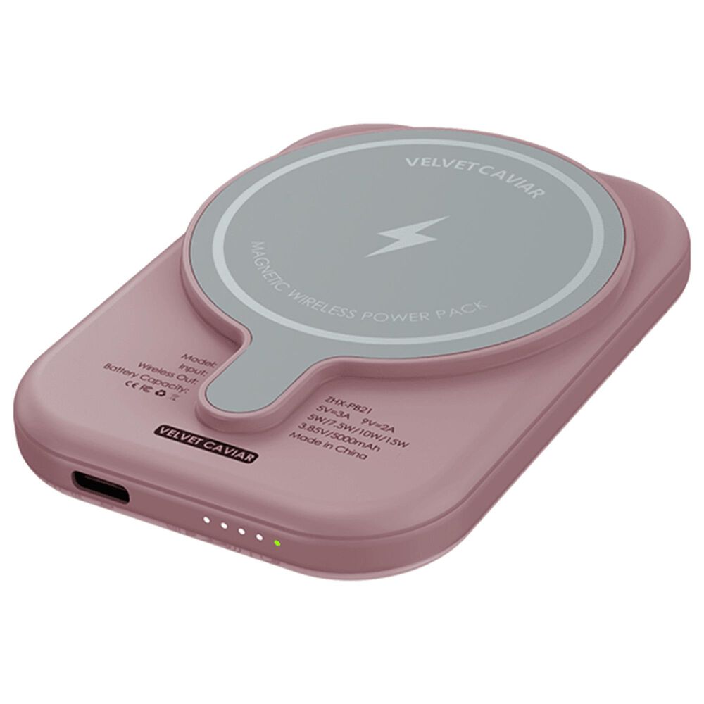 Velvet Caviar 5000 mAh MagSafe Battery Power Pack in Dusty Rose Chrome, , large
