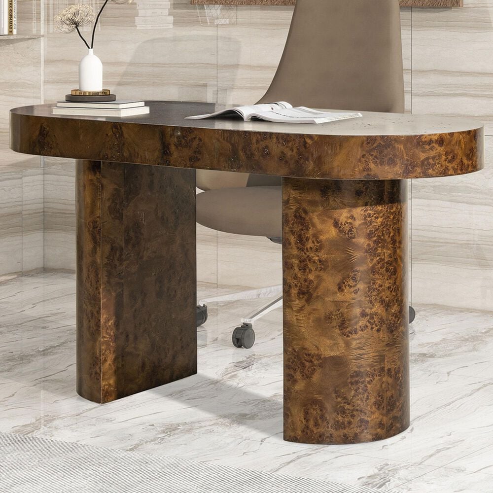 Jennifer Taylor Home Jesse Computer Desk in Dark Brown, , large