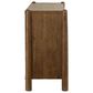 Riverside Furniture Henderson King Platform Panel Bed with Dresser Chest and 2 Nightstands in Toasted Pecan, , large