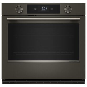 KitchenAid 30" Single Wall Oven with Assisted Cook Cycles in Black Ore, , large