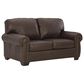 Ashley Colleton Stationary Loveseat in Dark Brown, , large