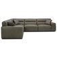 Interlochen 5-Piece Modular Leather Sectional in York Taupe, , large