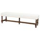 Maple and Jade Home Bench with Turned Legs in Varnished Brown, , large