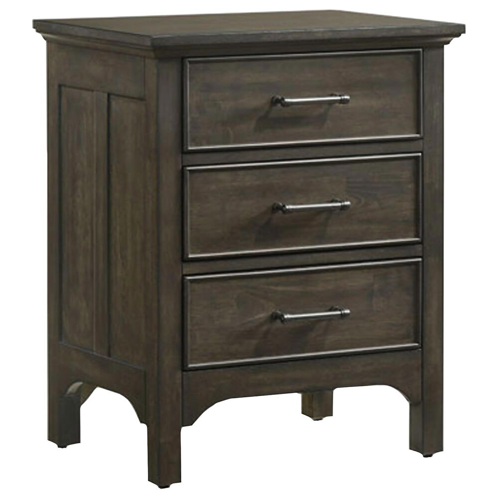 Hawthorne Furniture Hawthorne 3 Drawer Nightstand in Brushed Clay, , large
