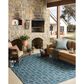 Loloi Easton Fog and Teal 8"6" x 11"6" Indoor/Outdoor Area Rug, , large