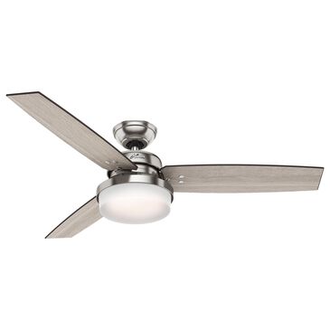 Hunter Sentinel 52" LED Ceiling Fan in Brushed Nickel, , large
