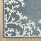 ROW by Oriental Weavers Quinn Coral Blue and Ivory 5"3" x 7" Area Rug, , large