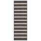 Nourison Positano POS03 Black and Ivory 2" x 6" Indoor/Outdoor Runner, , large