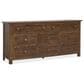Hooker Furniture Driftwood 8-Drawer Dresser Only in Worn Saddle, , large