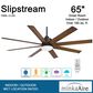 Minka-Aire Slipstream 65" Indoor/Outdoor Ceiling Fan with LED Light in Coal, , large