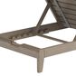 Homestyles Sustain Patio Chaise Lounge with Gray Cushion in Stain Brown, , large