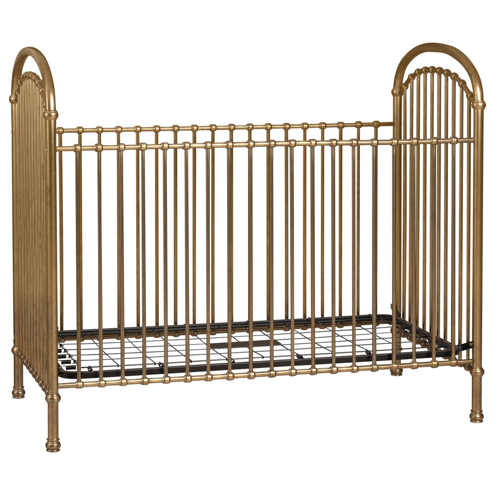 Eastern Shore Olivia Classic Metal Crib in Vintage Gold, , large