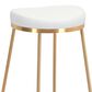Zuo Modern Bree Barstool in White and Gold (Set of 2), , large