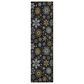 Dalyn Rug Company Wonderland WN31 2"3" x 7"6" Black Indoor/Outdoor Runner, , large