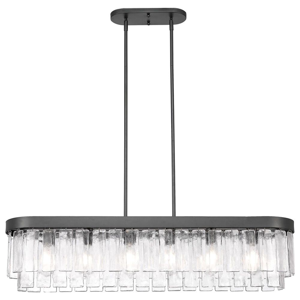 Golden Lighting Ciara 6-Light Linear Pendant in Matte Black, , large