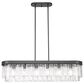 Golden Lighting Ciara 6-Light Linear Pendant in Matte Black, , large