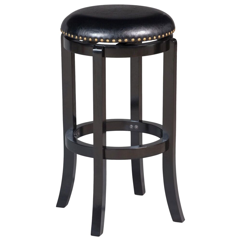 Boraam Industries Cordova 29" Swivel Barstool in Black, , large