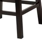 Baxton Studio Theron Swivel Counter Stool with Black Cushion in Espresso Brown (Set of 2), , large