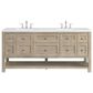 James Martin Vanities Breckenridge 72" Double Vanity in Whitewashed Oak with 3 cm White Zeus Quartz Top, , large
