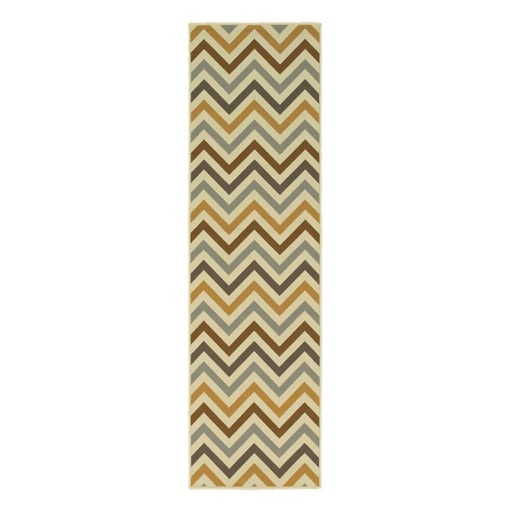 Oriental Weavers Riviera 4593A 2"3" x 7"6" Ivory Runner, , large