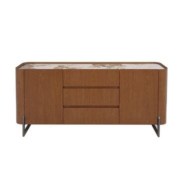 Chintaly Ruby 3-Drawer Buffet in Taupe, Walnut and Black, , large