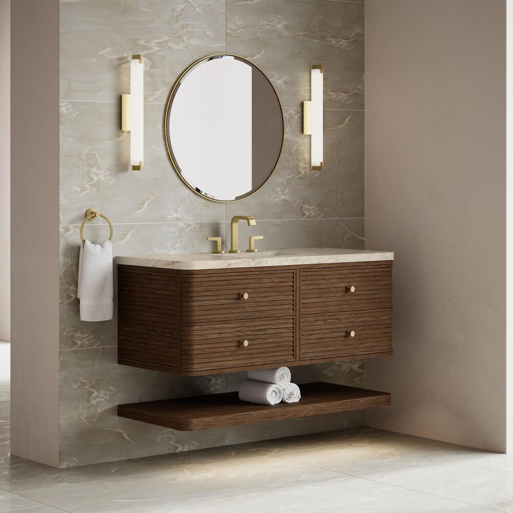 James Martin Allamari 48" Single Bathroom Vanity in Sable with 3 cm Tajnar Eclos Top and Rectangular Sink, , large