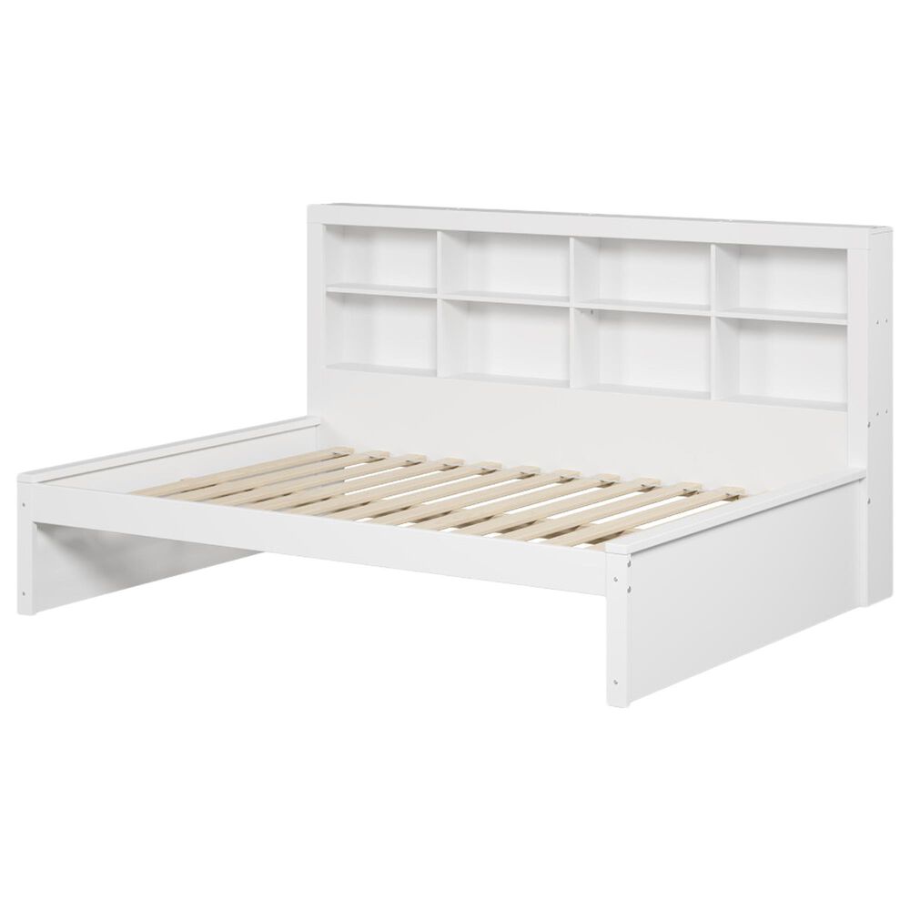 Forest Grove Full Bookcase Bed White, , large
