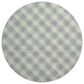 Dalyn Rug Company Soft Essentials Plaid Blue 8" Round Indoor/Outdoor Area Rug, , large