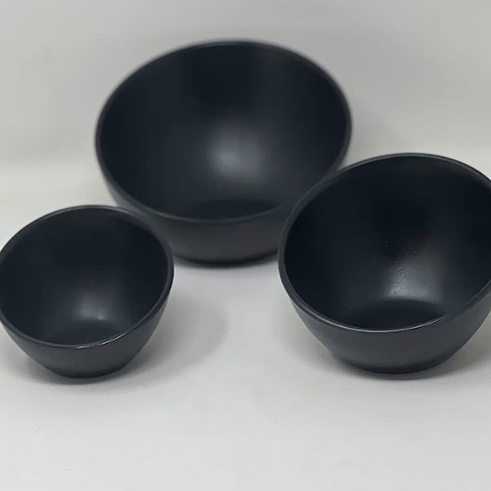 LeadingWare Dinnerware Bowl in Black, , large