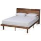 Baxton Studio Decker Full Platform Bed in Walnut Brown, , large