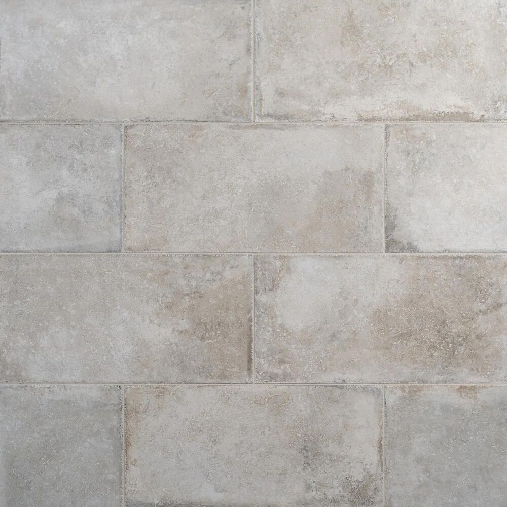 Soho Studio Caruso Efeso Gray 12" x 24" Travertine Look Matte Porcelain Tile, , large