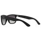 Rayban Glasses Justin Classic Sunglasses with Dark Grey Lenses in Matte Rubber Black, , large