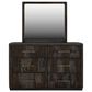 Fallridge Balam 6-Drawer Dresser and Mirror in Black, , large