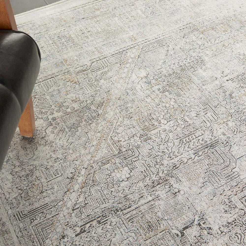 Nourison Starry Nights STN02 5&#39; x 7&#39; Cream and Grey Area Rug, , large