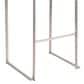 LumiSource Fuji 30" Stacker Bar Stool with Light Grey Cowboy Upholstery in Stainless Steel (Set of 2), , large