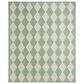 Nourison Positano Geometric Blue and Green 6" x 9" Indoor/Outdoor Area Rug, , large