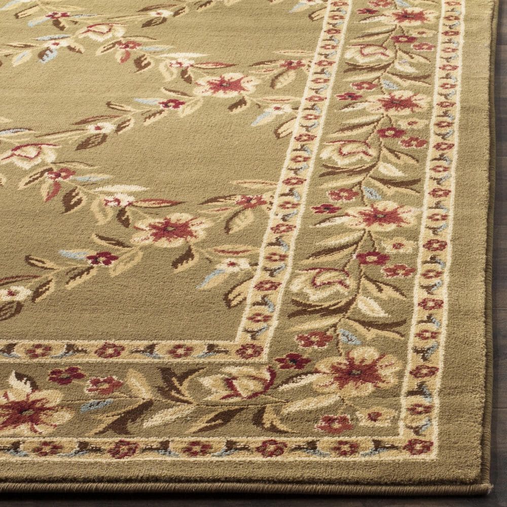 Safavieh Lyndhurst LNH557 6&#39;7&quot; x 9&#39;6&quot; Green Area Rug, , large