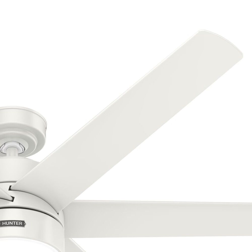 Hunter Solaria 60&quot; Outdoor Ceiling Fan with LED Light in Fresh White, , large