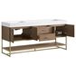 37B Mauri 72" Double Bathroom Vanity with Metal Base in Walnut Drift with High-Profile 4" White Composite Stone Top, , large