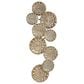 Maple and Jade 19" x 50" Wall Sculptures in Satin Gold, , large
