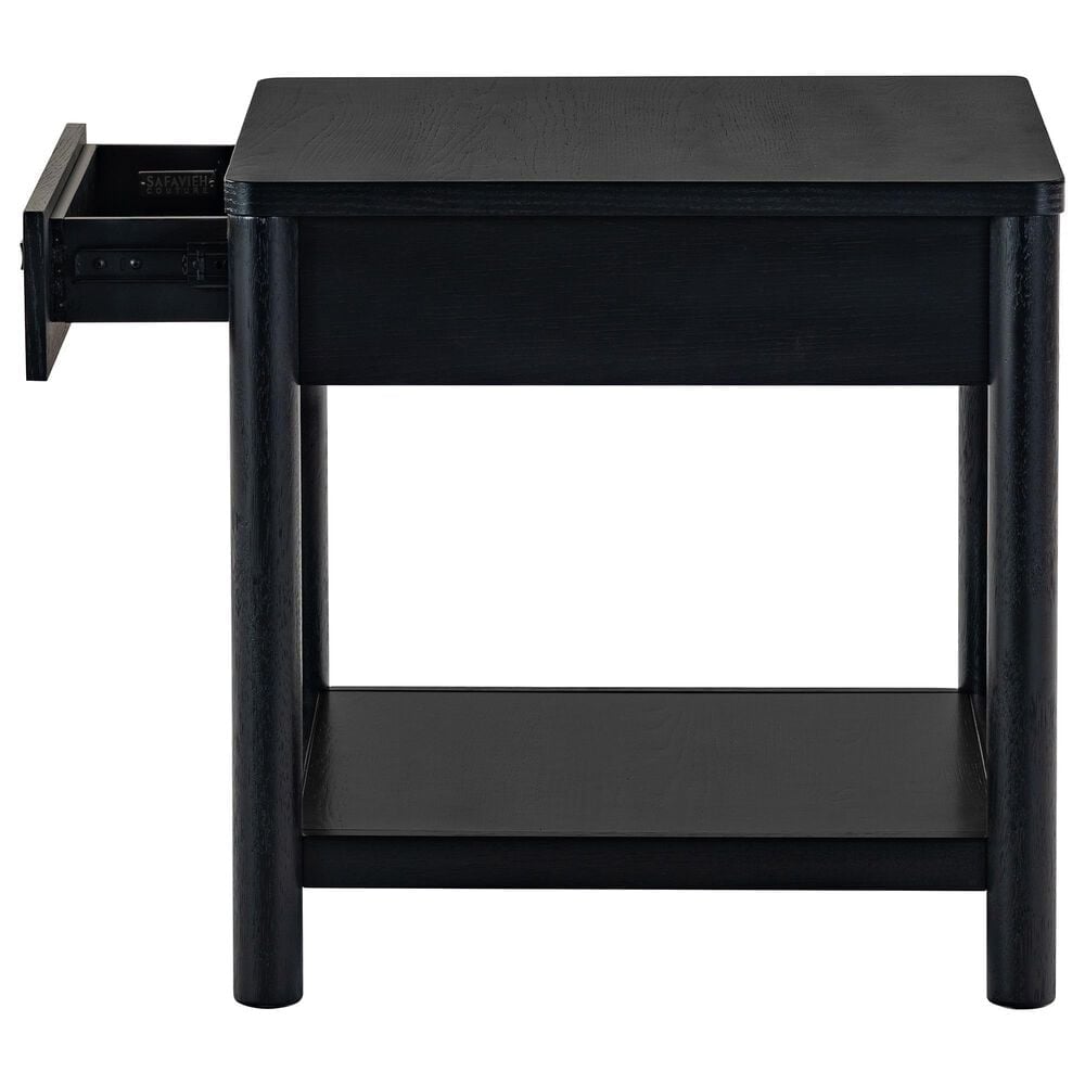 Safavieh Jaylessa 1-Drawer End Table in Black, , large