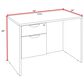 Regency Global Sourcing Legacy 42" Executive Desk with Single Pedestal Drawer Unit in Neo Walnut, , large