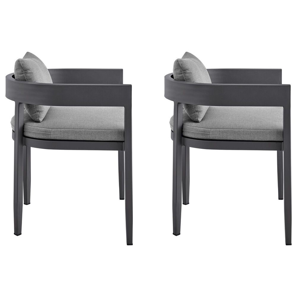 Blue River Menorca Outdoor Dining Chair in Dark Grey (Set of 2), , large